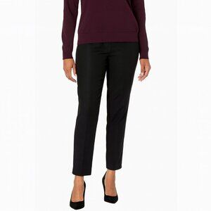 REISS Black Ankle Trousers Career Work Pants